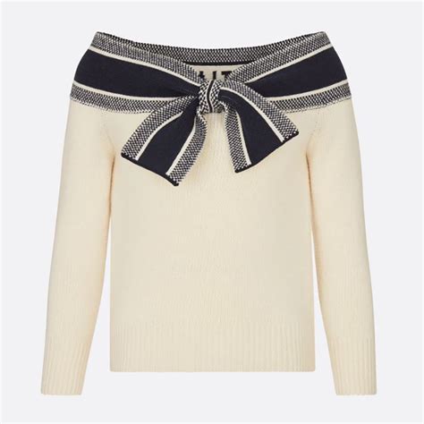 dior maria chiuri sweater|Sweater Pale Pink Cashmere and Silk Knit with Black Miss Dior .